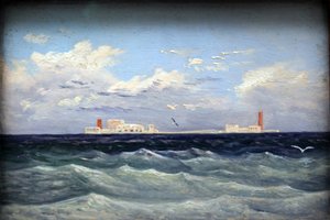 Mediterranean Sea Fortress by Carl Gustav Carus